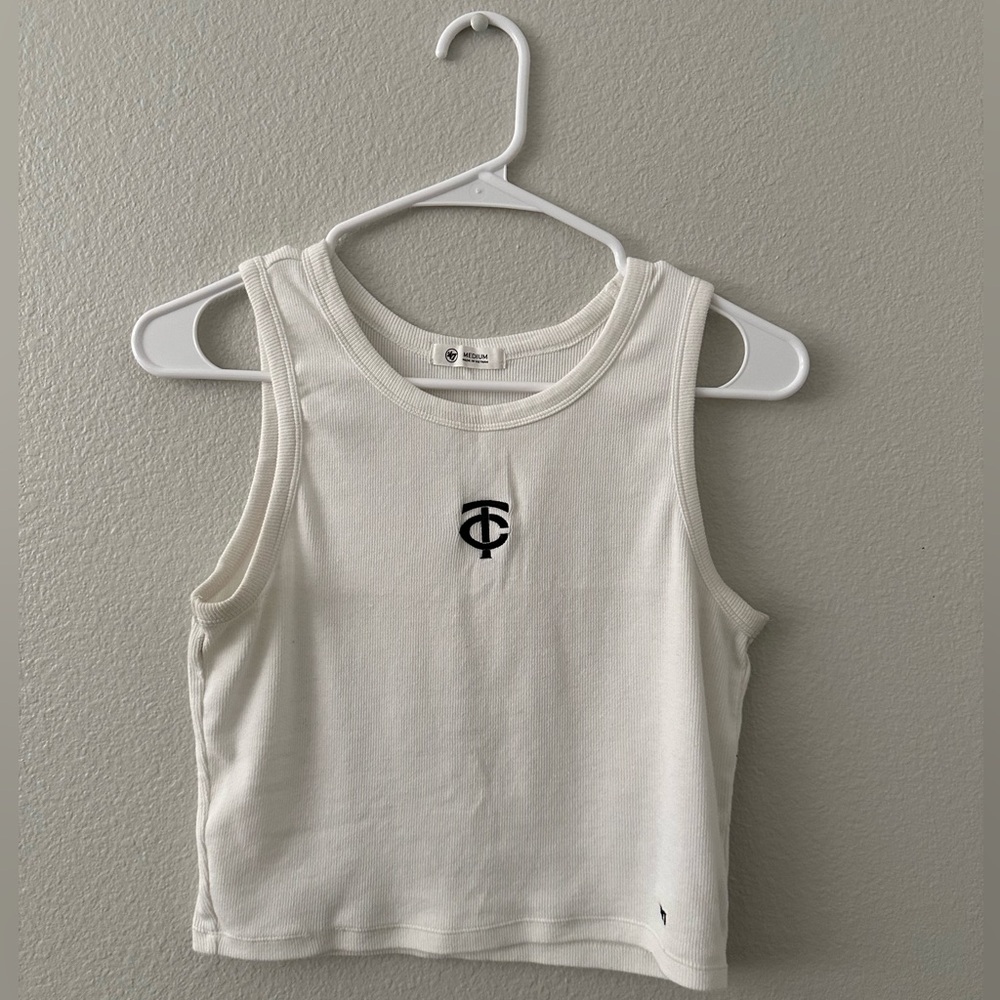 47 brand tank top women’s white Twin Cities Minnesota Twins